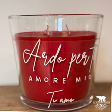 Carica l'immagine nel visualizzatore di Gallery, Candela - Ardo per te, Ti amo