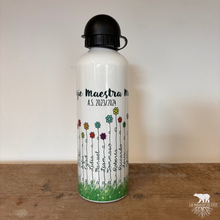 Carica l'immagine nel visualizzatore di Gallery, Borraccia in alluminio con i fiori