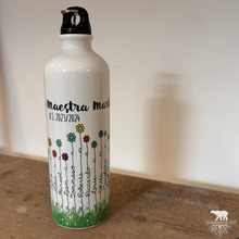 Carica l'immagine nel visualizzatore di Gallery, Borraccia in alluminio con i fiori