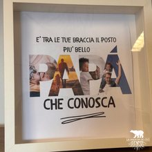 Carica l'immagine nel visualizzatore di Gallery, Cornice “Papà, il mio posto preferito”