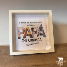 Carica l'immagine nel visualizzatore di Gallery, Cornice “Papà, il mio posto preferito”