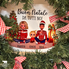 Carica l'immagine nel visualizzatore di Gallery, Ghirlanda Natalizia Personalizzata con Nomi della Famiglia – Un Benvenuto Speciale per le Feste