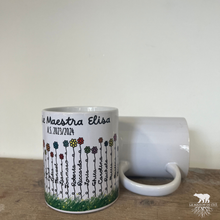 Carica l'immagine nel visualizzatore di Gallery, Tazza in ceramica con i fiori