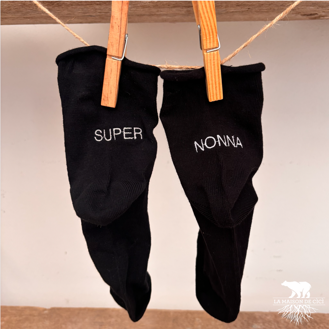Calze Ricamate - Super Nonna
