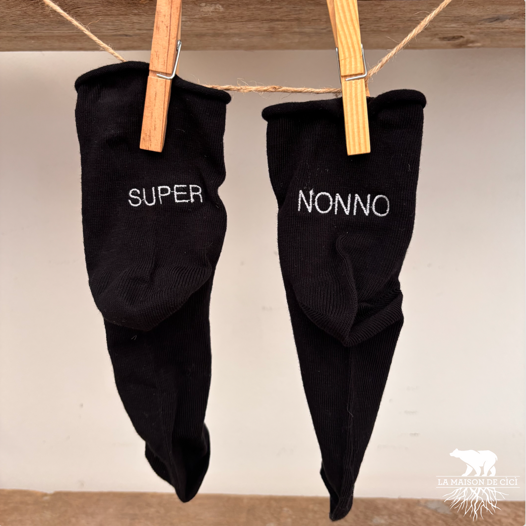 Calze Ricamate - Super Nonno